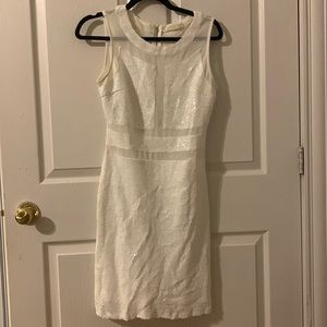 White sequin dress from sweetpea boutique